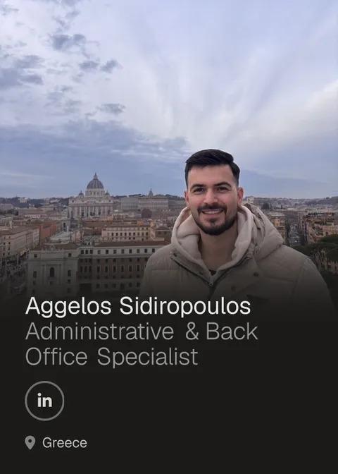 Aggelos Sidiropoulos — Administrative & Back Office Specialist