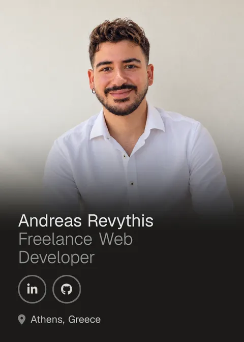 Andreas Revythis — Freelance Web Developer