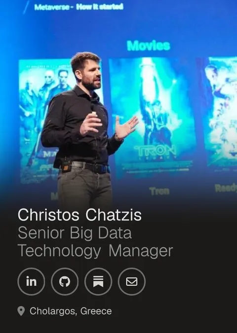 Christos Chatzis — Senior Big Data Technology Manager